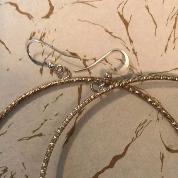 Silver Hoops - Picture 3 of 3